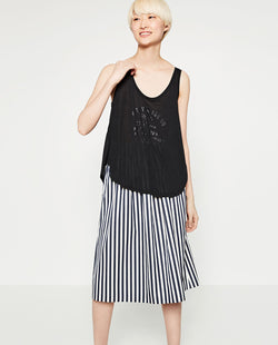 STRAPPY TEXT TOP