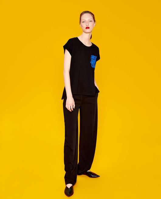 T-SHIRT WITH APPLIQUÌä