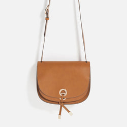 CROSS-BODY BAG WITH DOUBLE FLAP