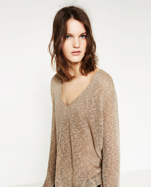 WOVEN SWEATER